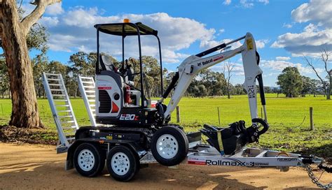 best mini digger trailer|trailer to haul mini excavator.